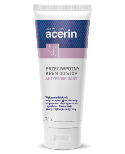 Acerin Antyperspirant, krem przeciwpotny do stóp 5900031002170	ACERIN ANTYPERSPIRANT krem do stóp