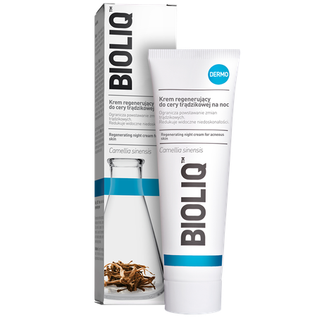 Bioliq Dermo regenerating night cream for acne skin Bioliq Dermo Krem regenerujący do cery trądzikowej na noc