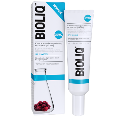 Bioliq DermoStrengthening & protective cream for capillary skin SPF 15 Bioliq Dermo Krem wzmacniająco- ochronny do cery naczynkowej