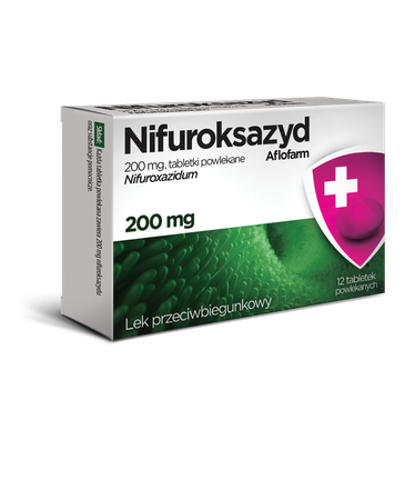 Aflofarm Nifuroksazyd Nifuroksazyd Aflofarm 200 mg, pack