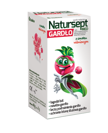Natursept MED sore-throat lollipops, cherry flavored naturspet_lizaki
