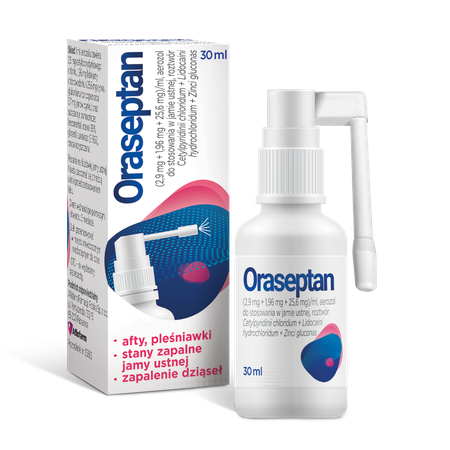 Oraseptan, аэрозоль для использования во рту Oraseptan